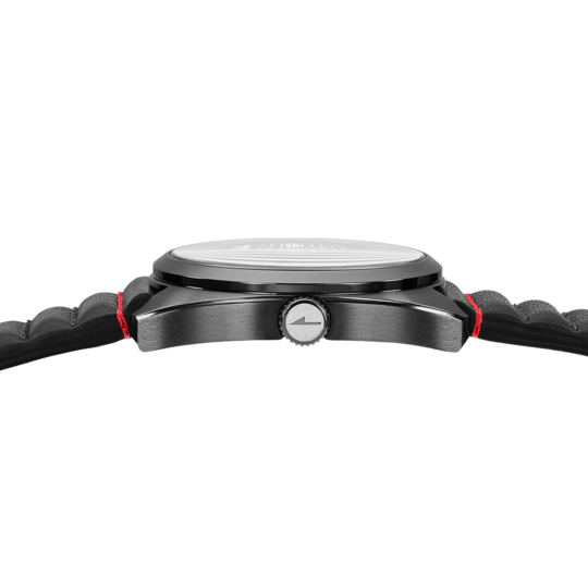 Montre homme Lotus Pulse 19099/2 – cadran rouge bracelet cuir – vue de trois-quarts 2
