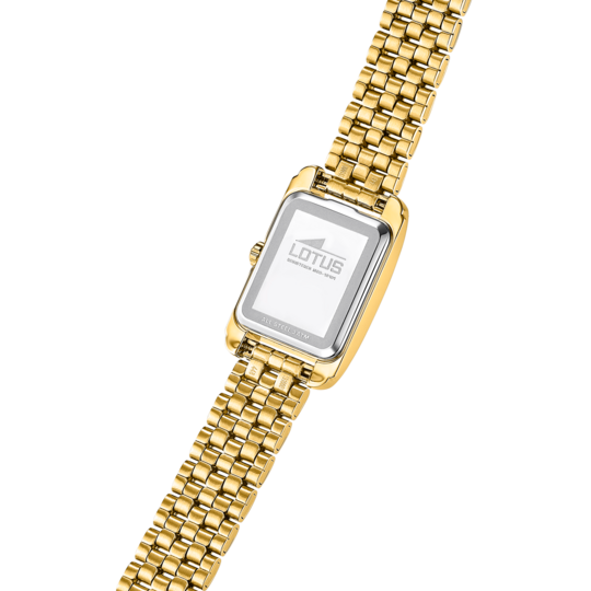 Montre femme Lotus Old Money 19101/1 – cadran blanc bracelet acier – vue de trois-quarts 2