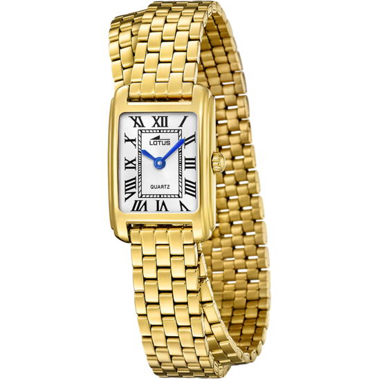 Montre femme Lotus Old Money 19101/1 – cadran blanc bracelet acier – vue de face