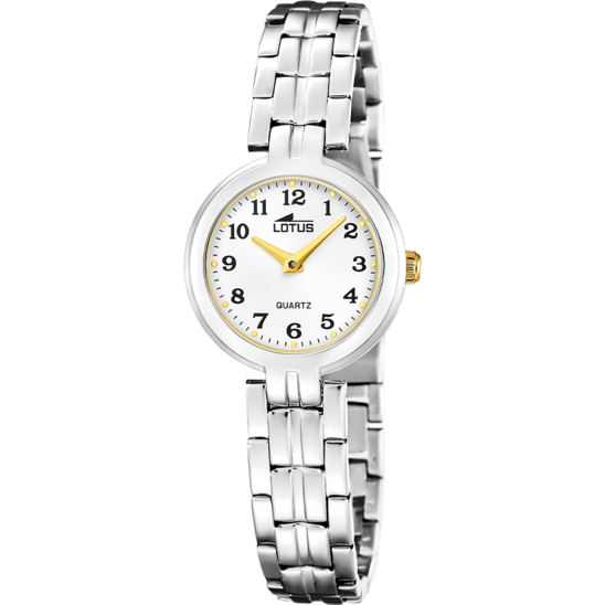 Montre femme Lotus Old Money 19102/2 – cadran argenté bracelet acier – vue de face