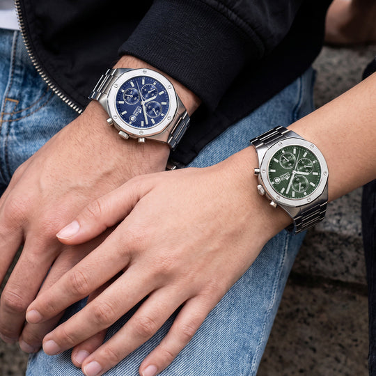 Montre mixte Lotus 19109/3 – cadran vert bracelet acier – portée