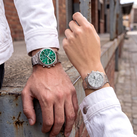 Montre mixte Lotus 19112/3 – cadran vert bracelet souple – portée