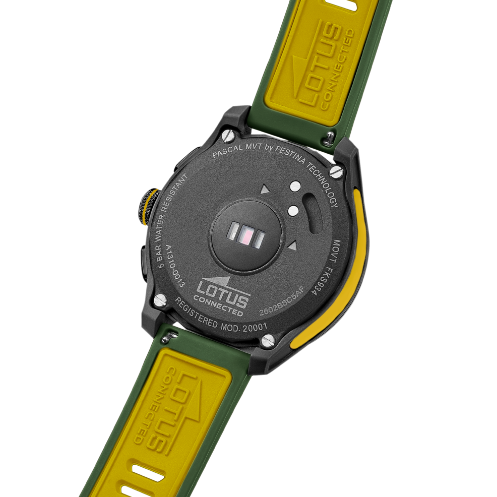 Montre connectée mixte Lotus Connected 20001/7 – écran numérique bracelet souple – vue de trois-quarts 2