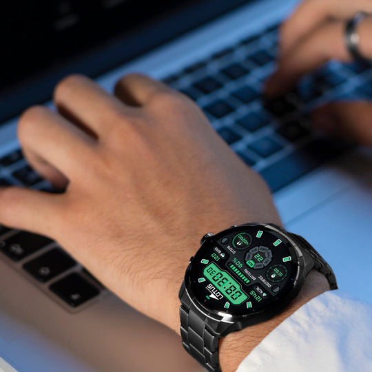 Montre connectée homme Lotus Smartwatch 50207/1 – écran noir bracelet acier noir – portée