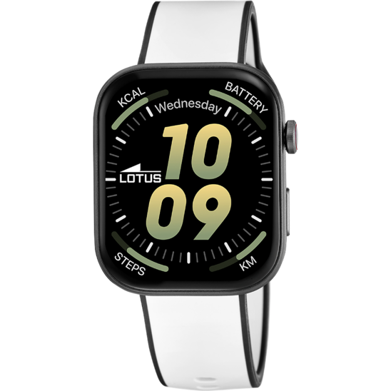 Montre connectée mixte Lotus Smartwatch 50214/2 – écran numérique bracelet souple – vue de face