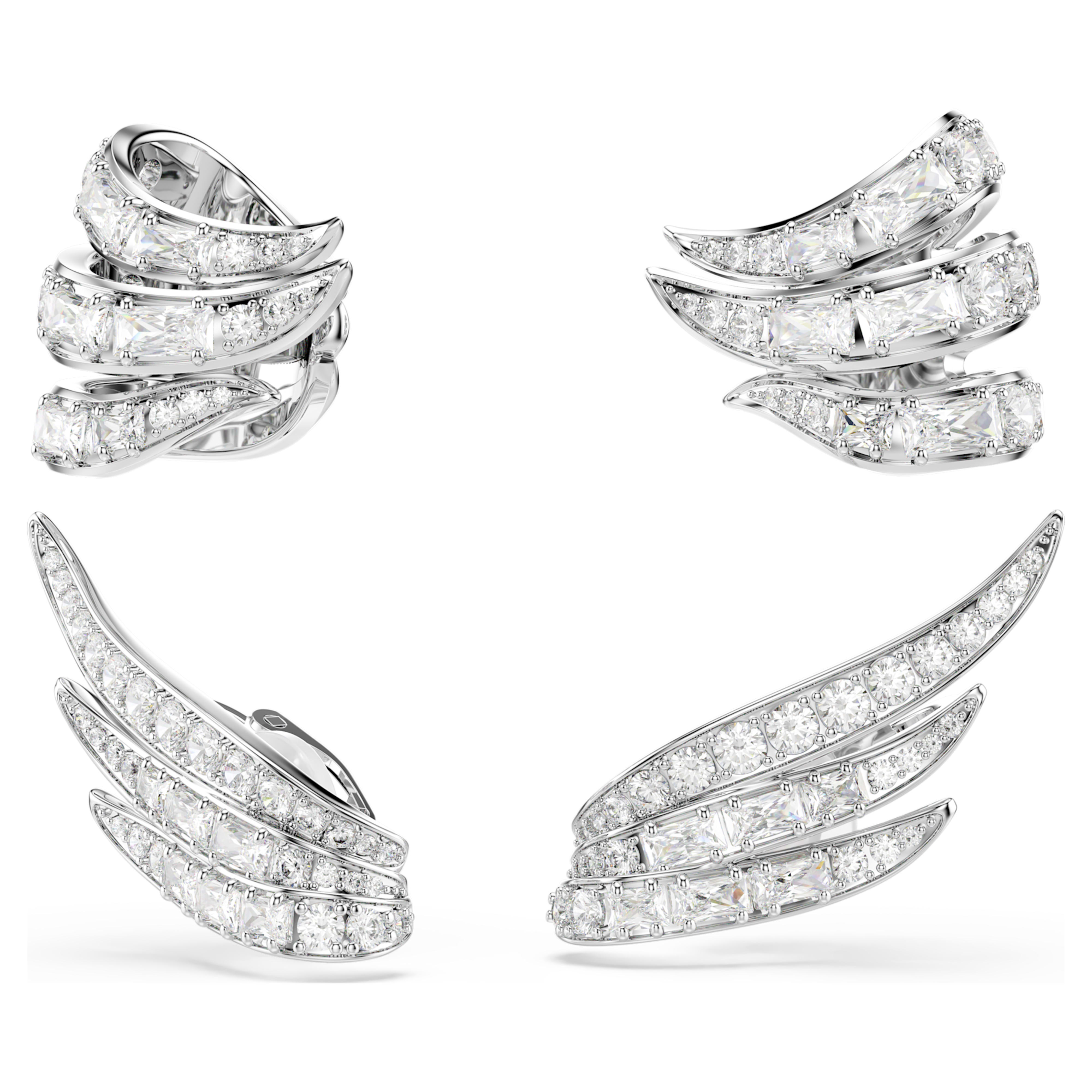 Ear Cuff Swarovski - Vienna Swan - Incolore & Argenté vue 5