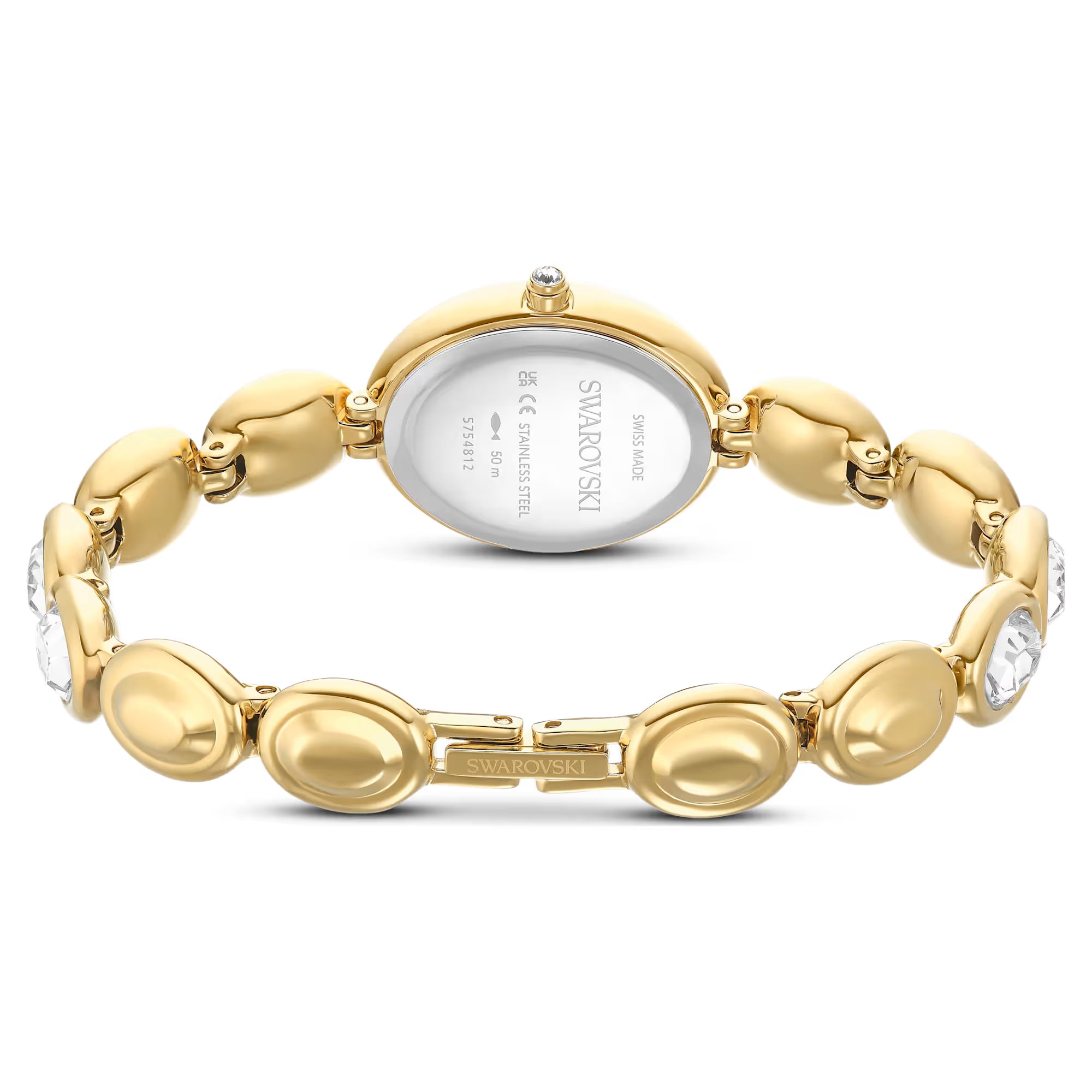 Hodinky Swarovski - Imber Oval - Kovový náramek - Bílý ciferník - Zlaté
