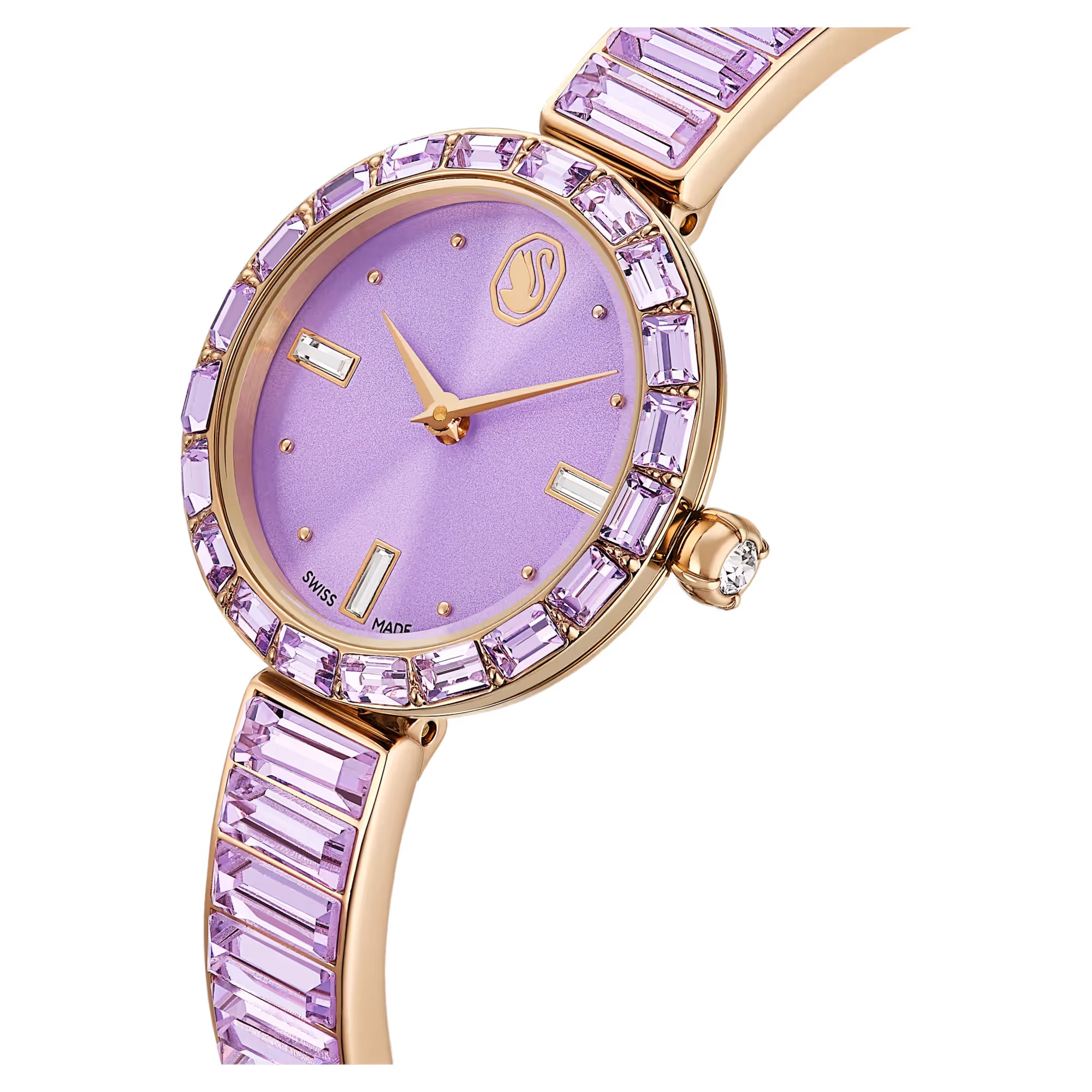 Swarovski Watch - Matrix Bangle - Metal Armbånd - Mauve