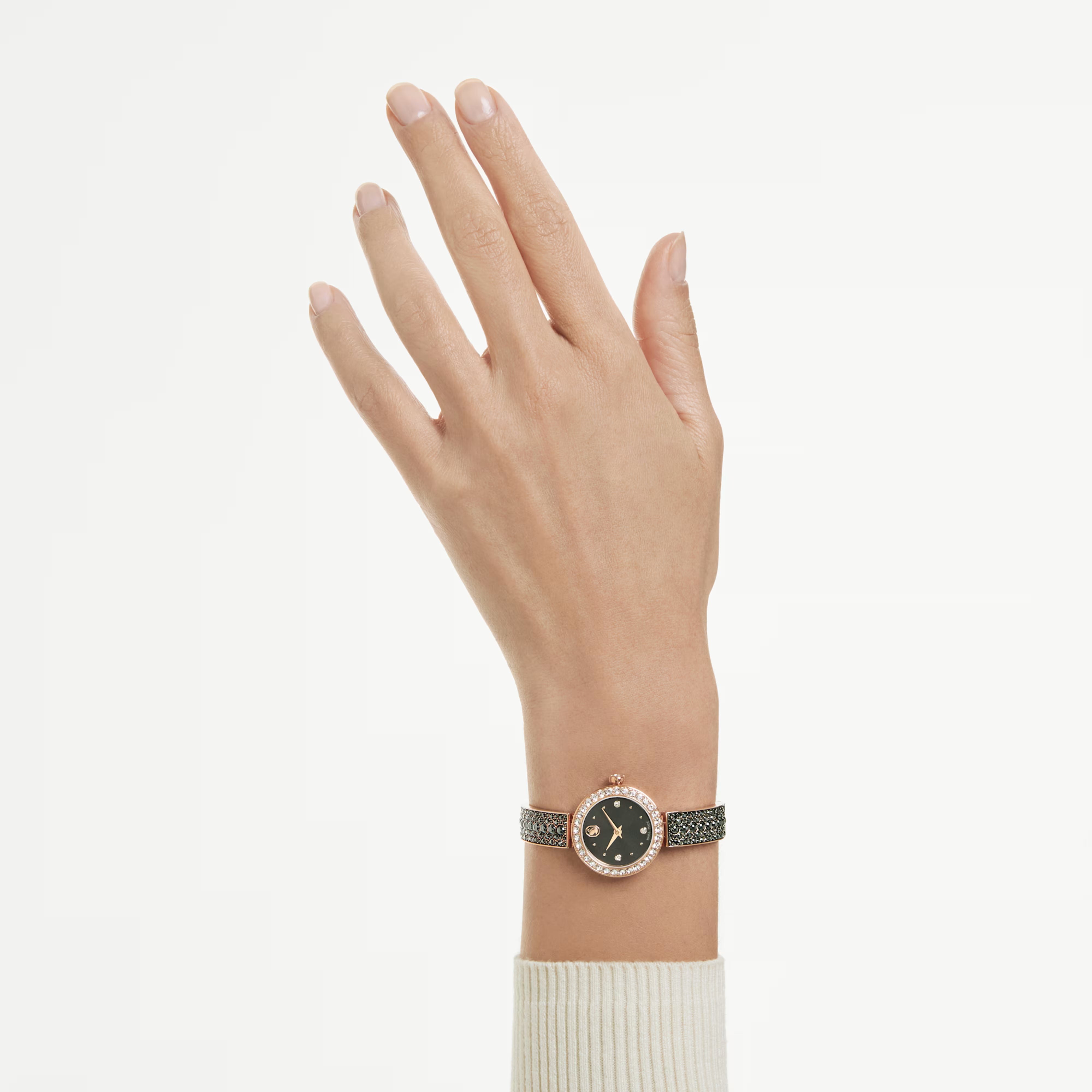 Montre Femme Matrix Bangle Perle Noir Or Rose – Swarovski vue 6