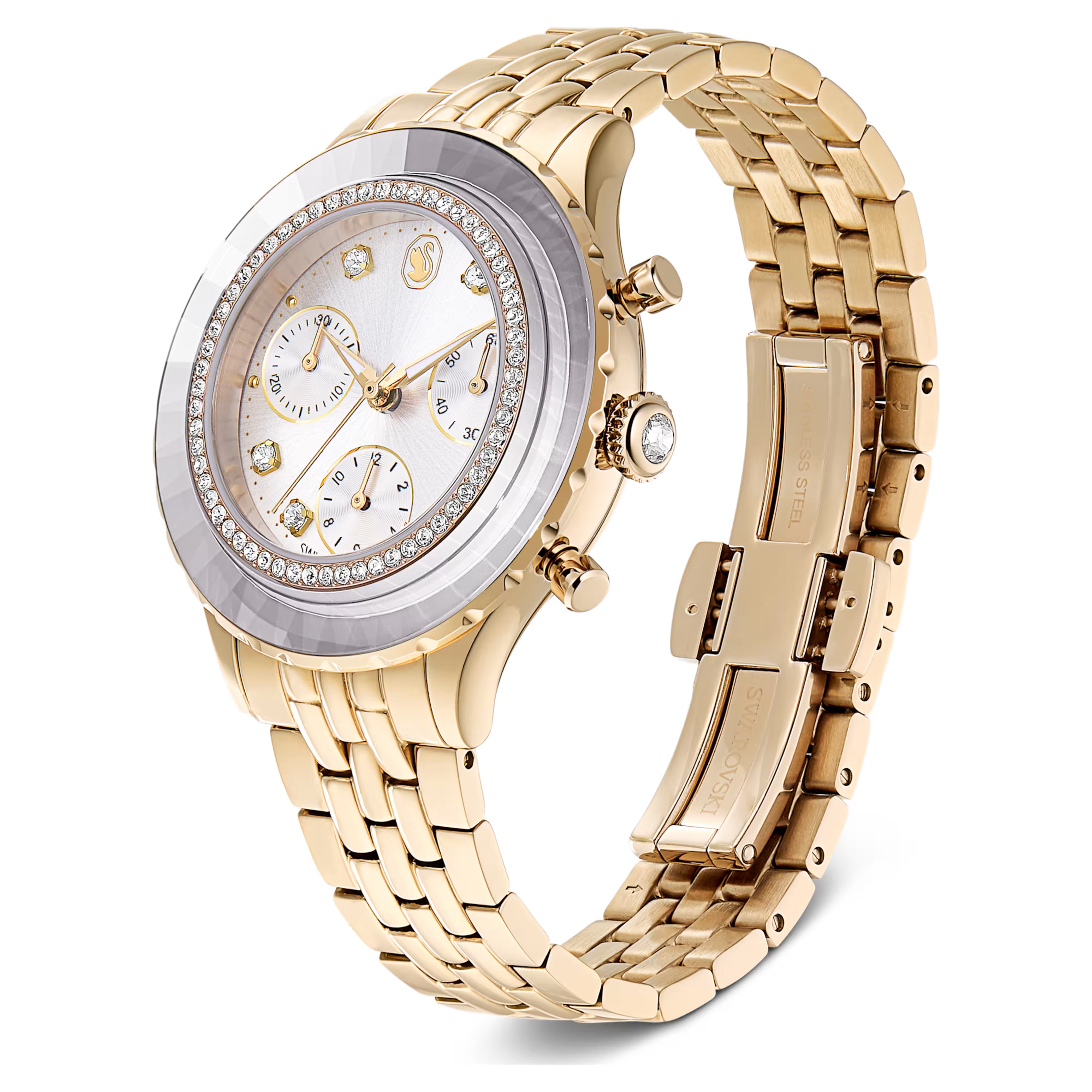 Montre Femme Octea Chrono Champagne Doré - Swarovski vue 5