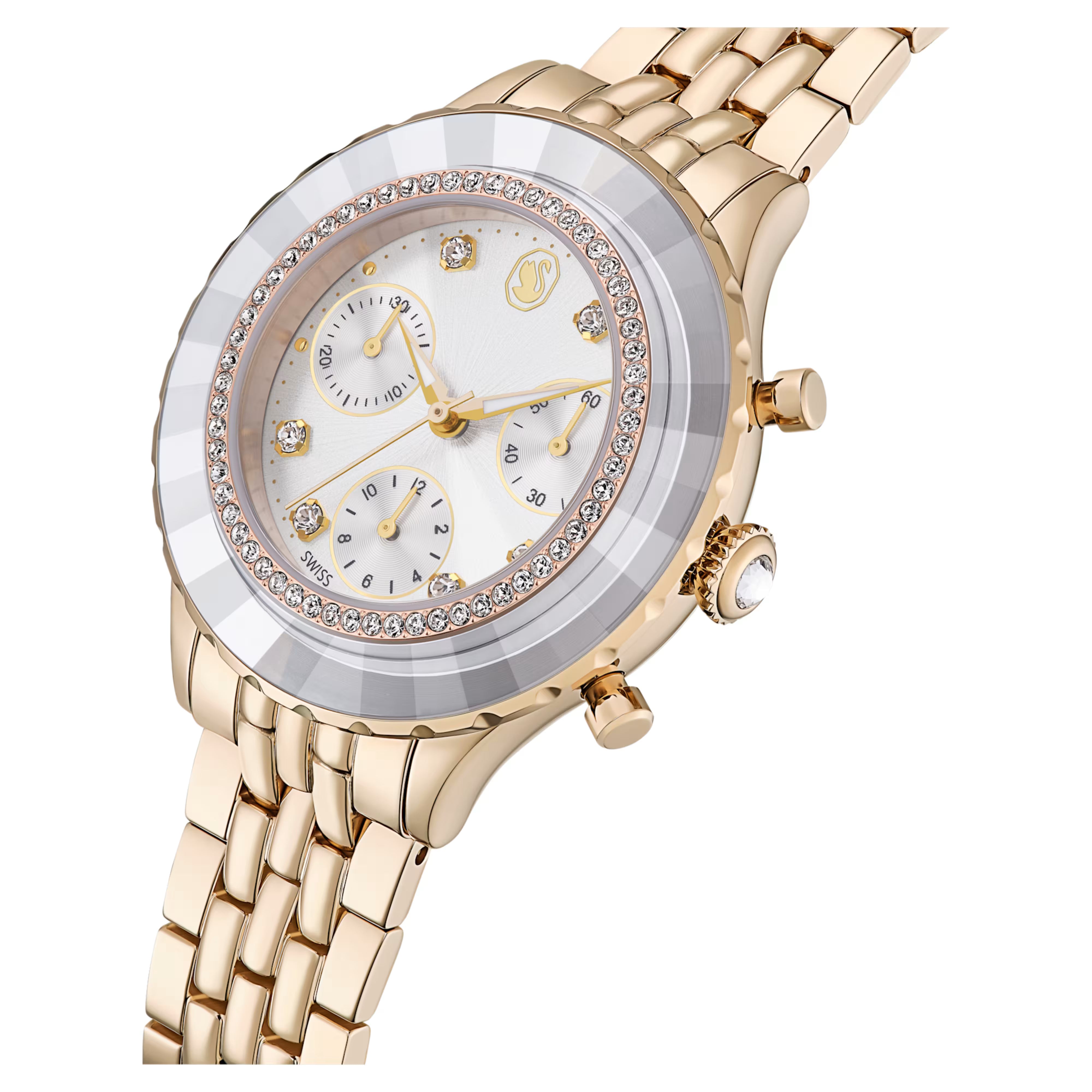 Montre Femme Octea Chrono Champagne Doré - Swarovski vue 3
