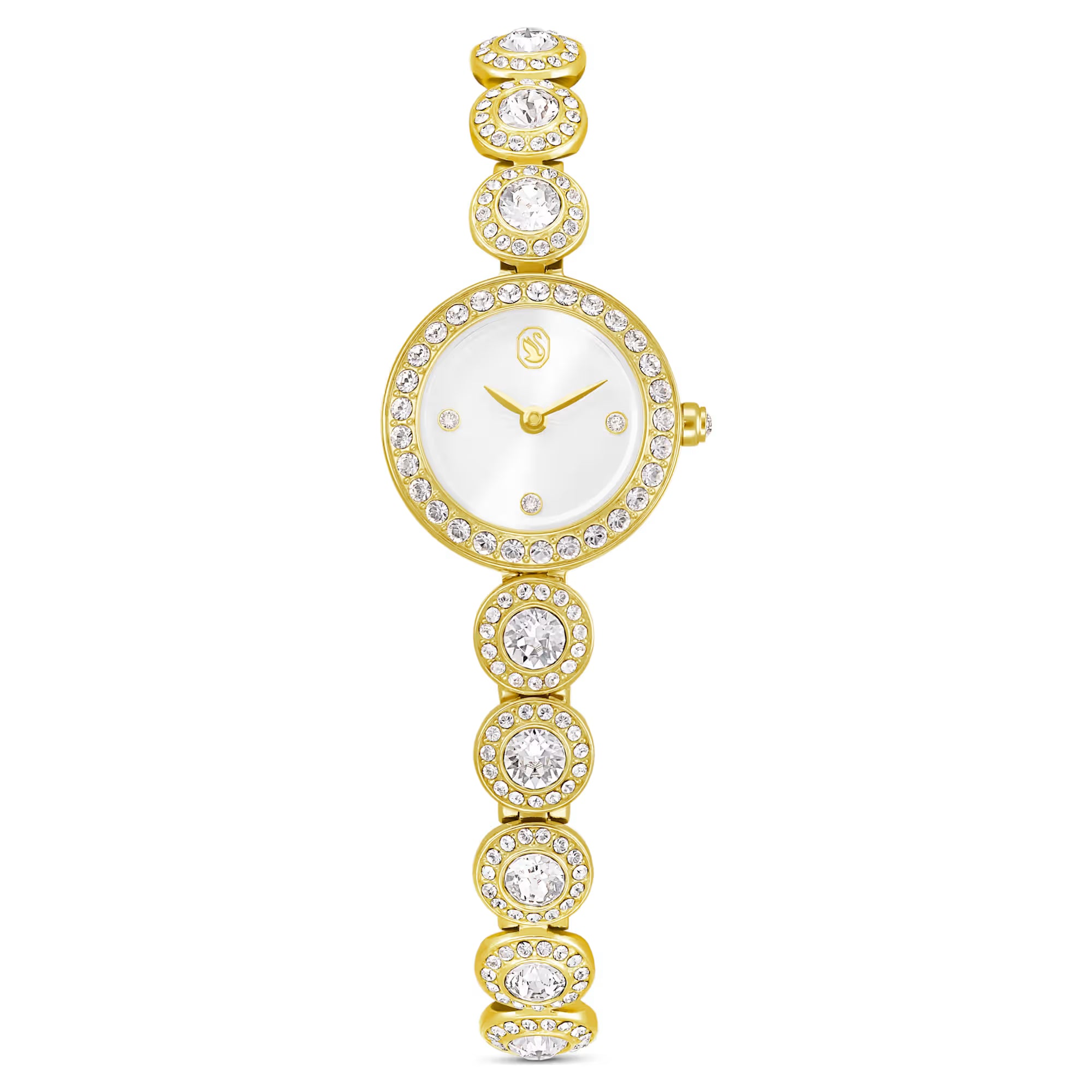 Swarovski Watch - Una Angelic - Chain Bracelet - White Dial - Gold