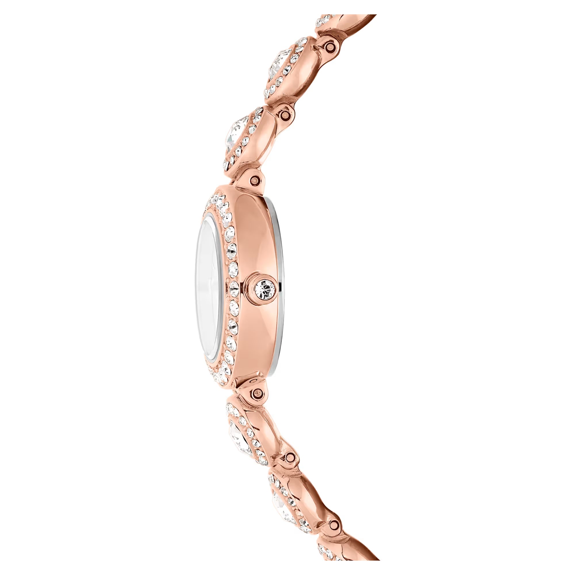 Swarovski Watch - Una Angelic - Chain Bracelet - White Dial - Rose Gold