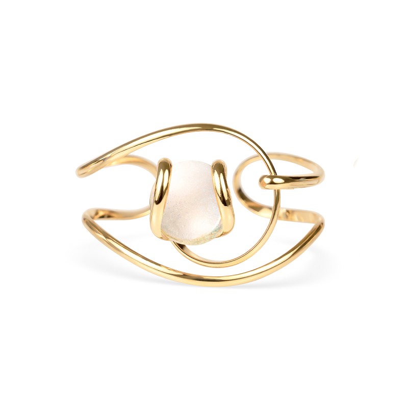 Bracelet Nautilus BR1 – Doré – Blanc opale