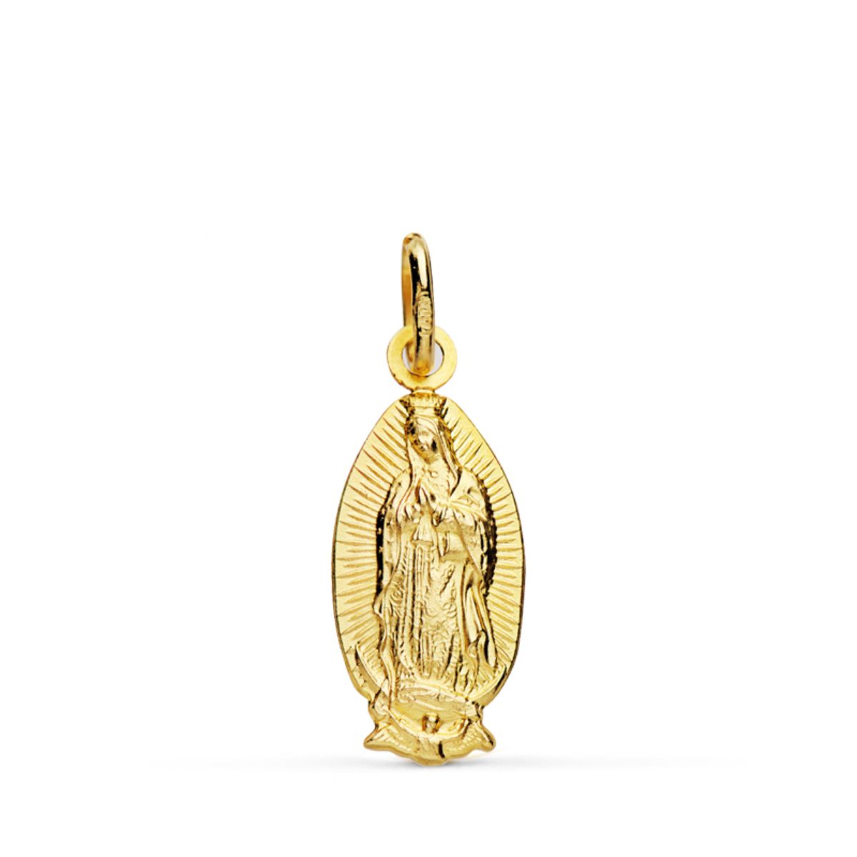 18K Virgin Guadalupe Oval Sarkıt 16 mm