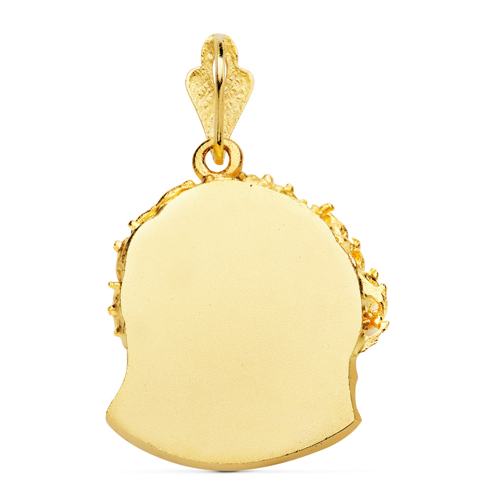Pendentif Tête de Christ en Or Jaune 18K Murillo 25X24 mm