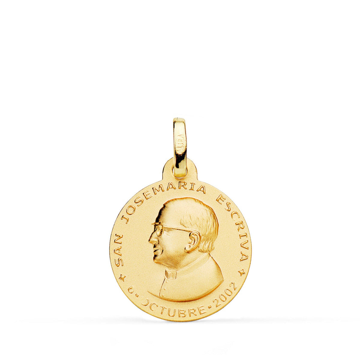 Médaille Saint Josemaría Escrivá Or jaune 18 carats – 18 mm