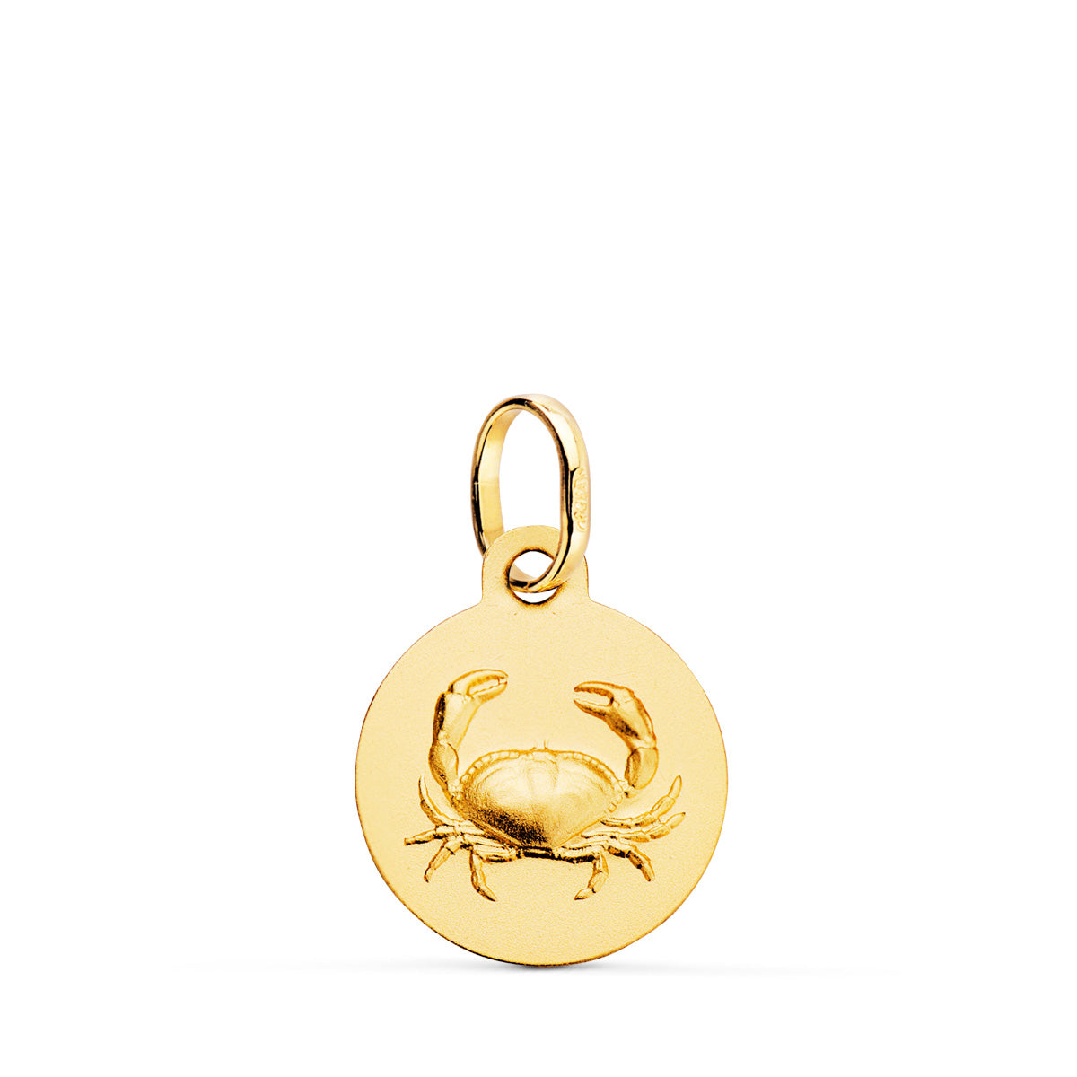 Medalia Horoscop Rac de 18K 13 mm Aur Galben