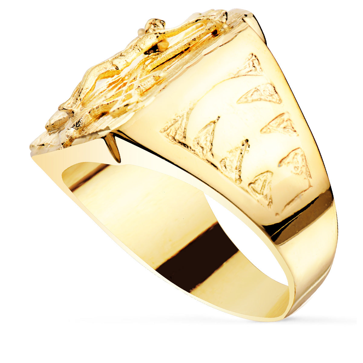 18K Legionærkors Ring 21X17 mm