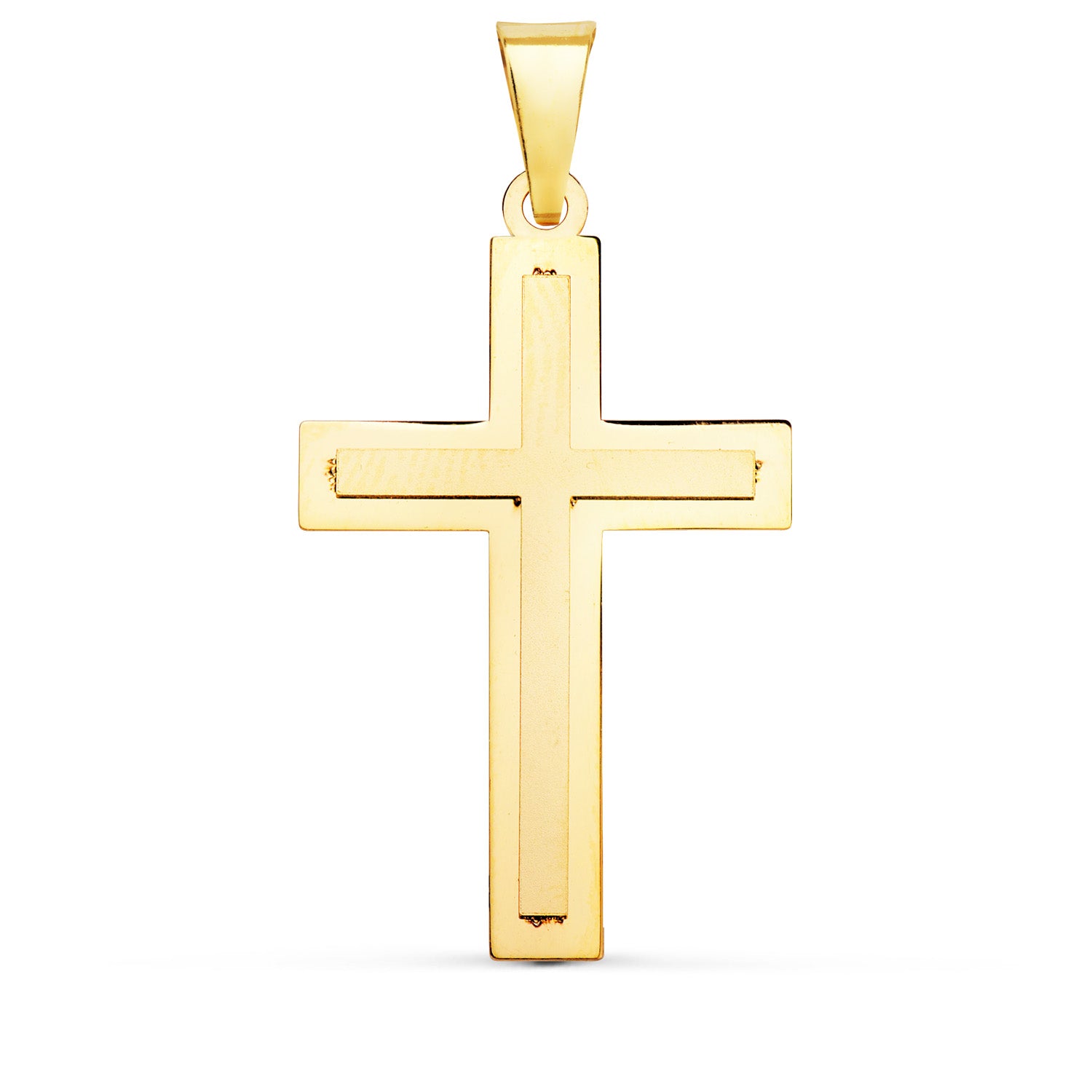 18K Çapraz Sarkıt 32X20 mm Parlak ve Mat