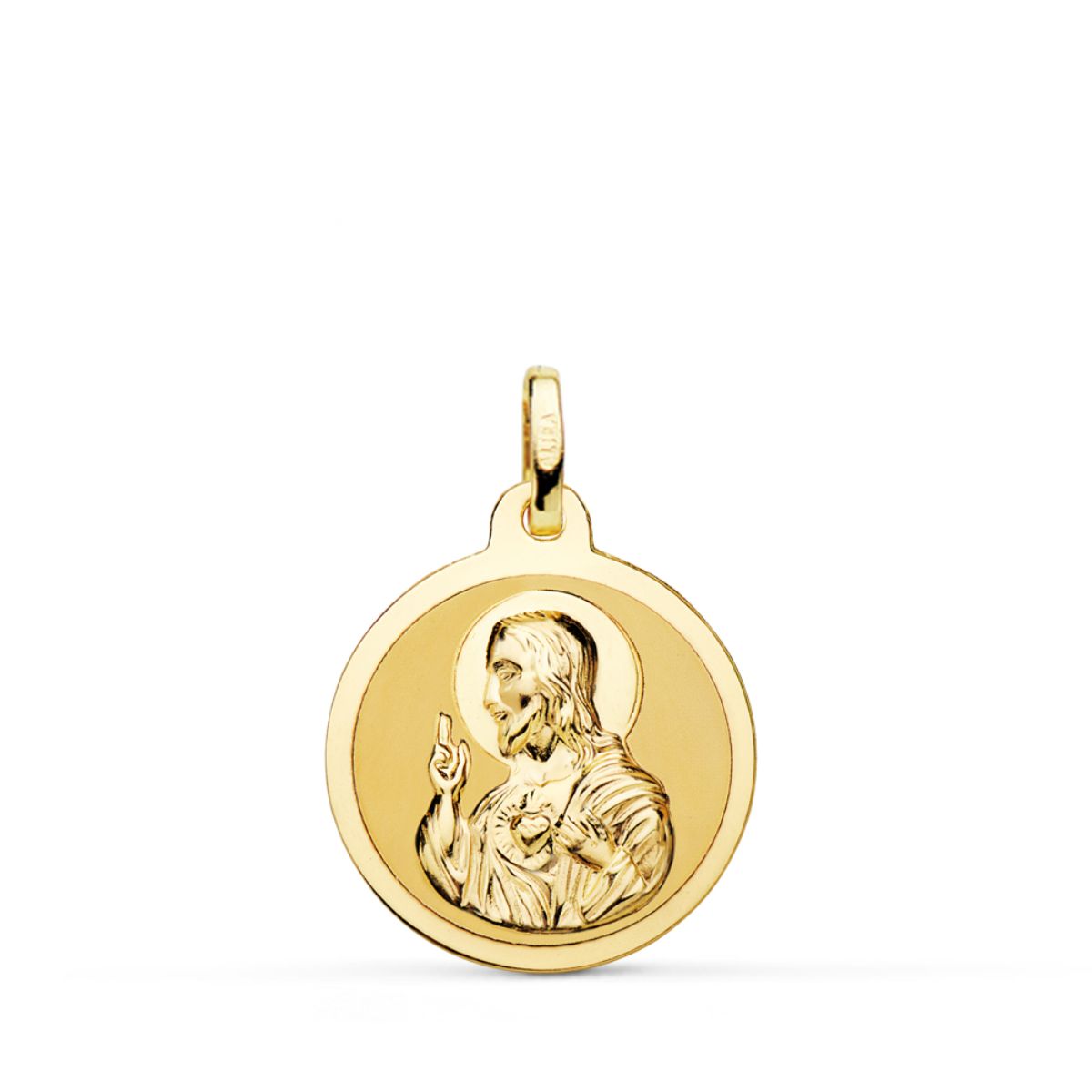 18K Jesu hellige hjerte-medalje 18MM