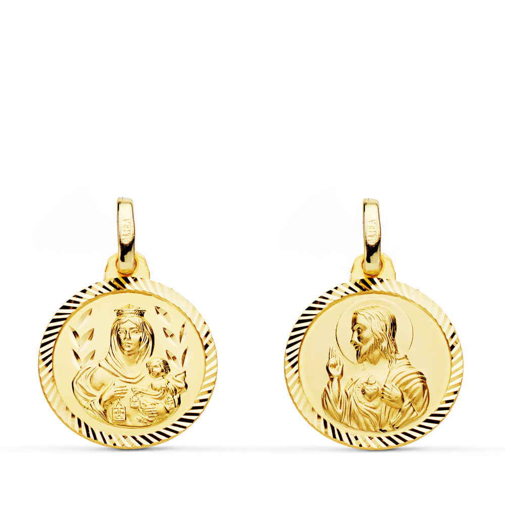 18K Scapular Medal 16 mm