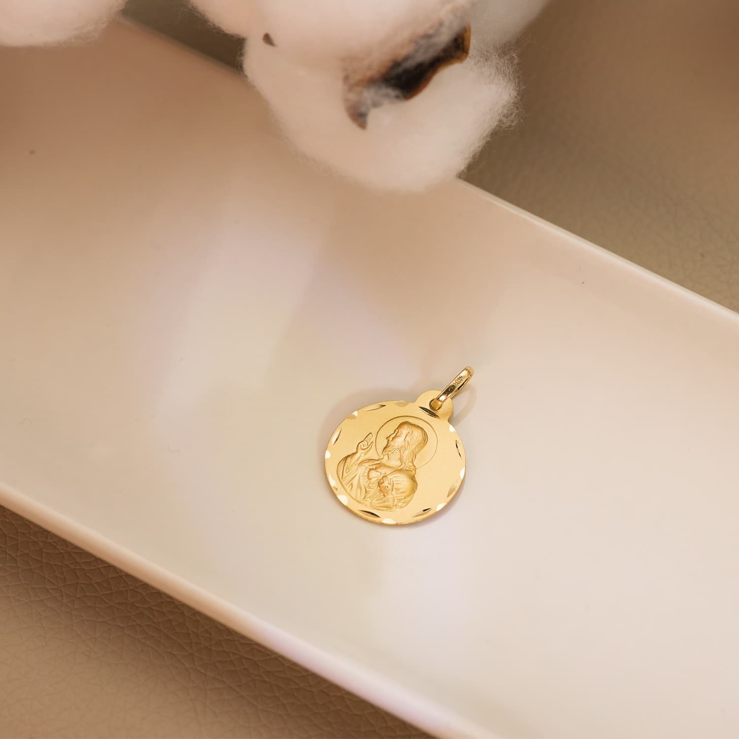 18K Herz-Jesu-Medaille 20MM