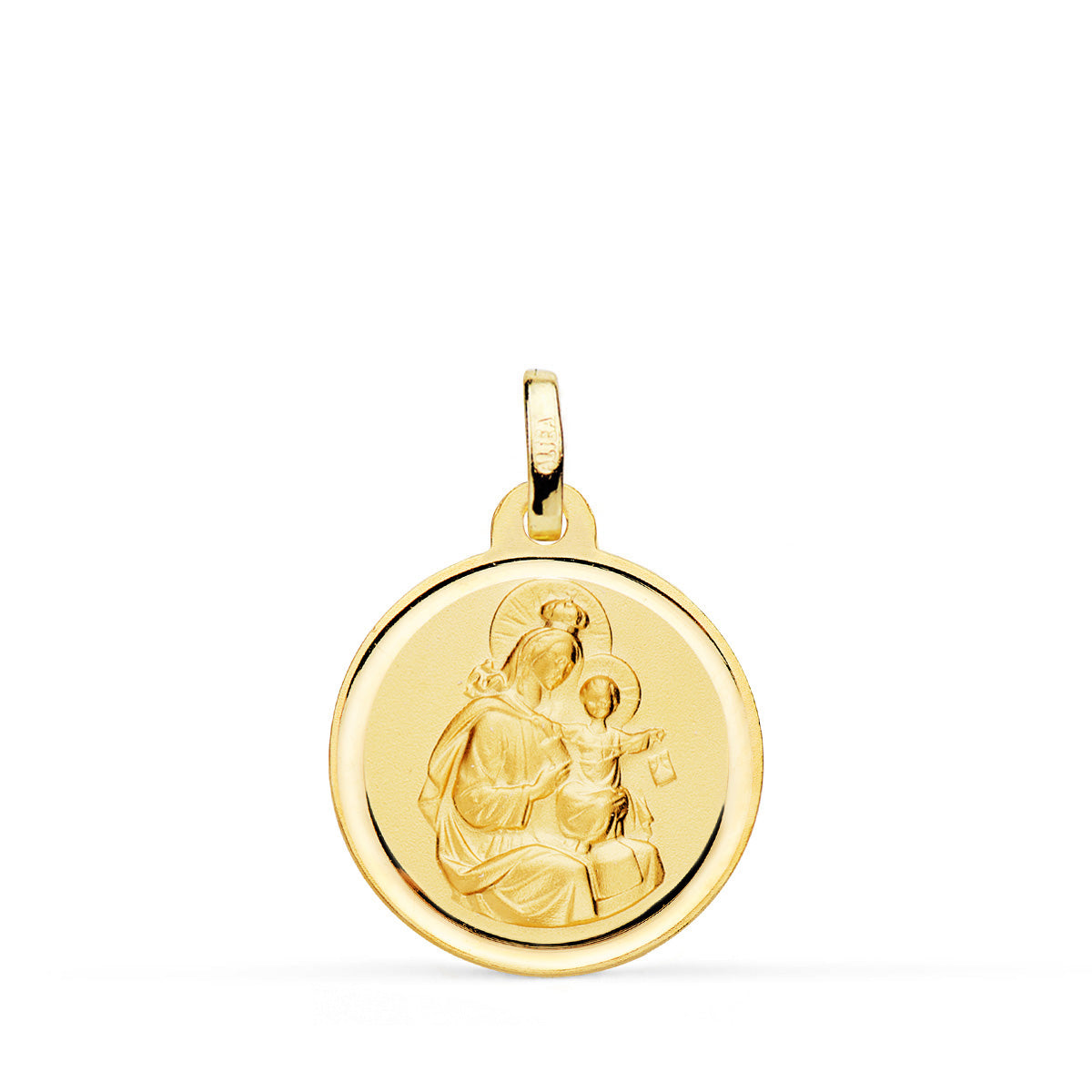 Medalha Virgem Nossa Senhora do Monte Carmelo 18K 18MM