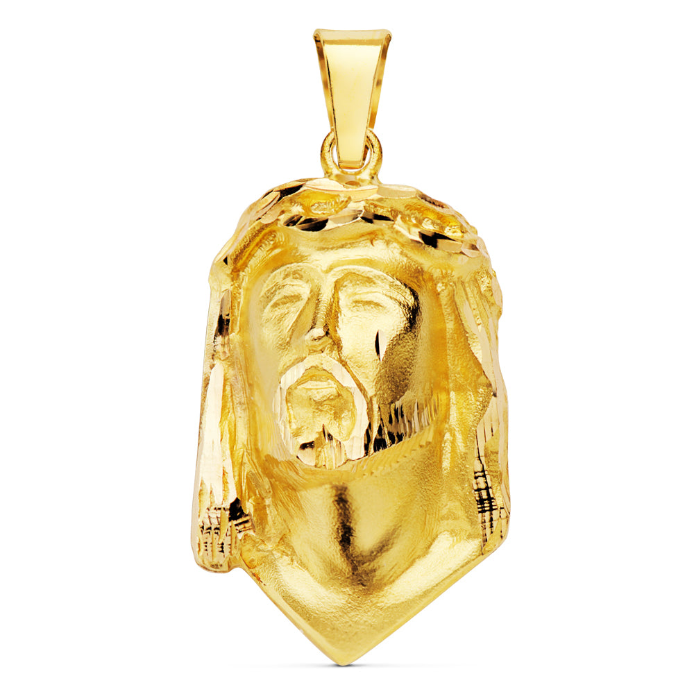 18K Pendentif Christ Larme 28 X 17 mm