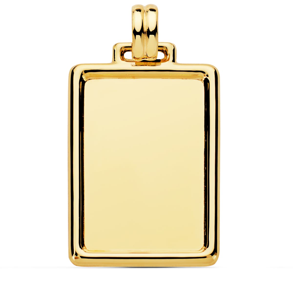 Talíř Talíř Talíř z 18K zářivého žlutého zlata, okraj 31X23 mm