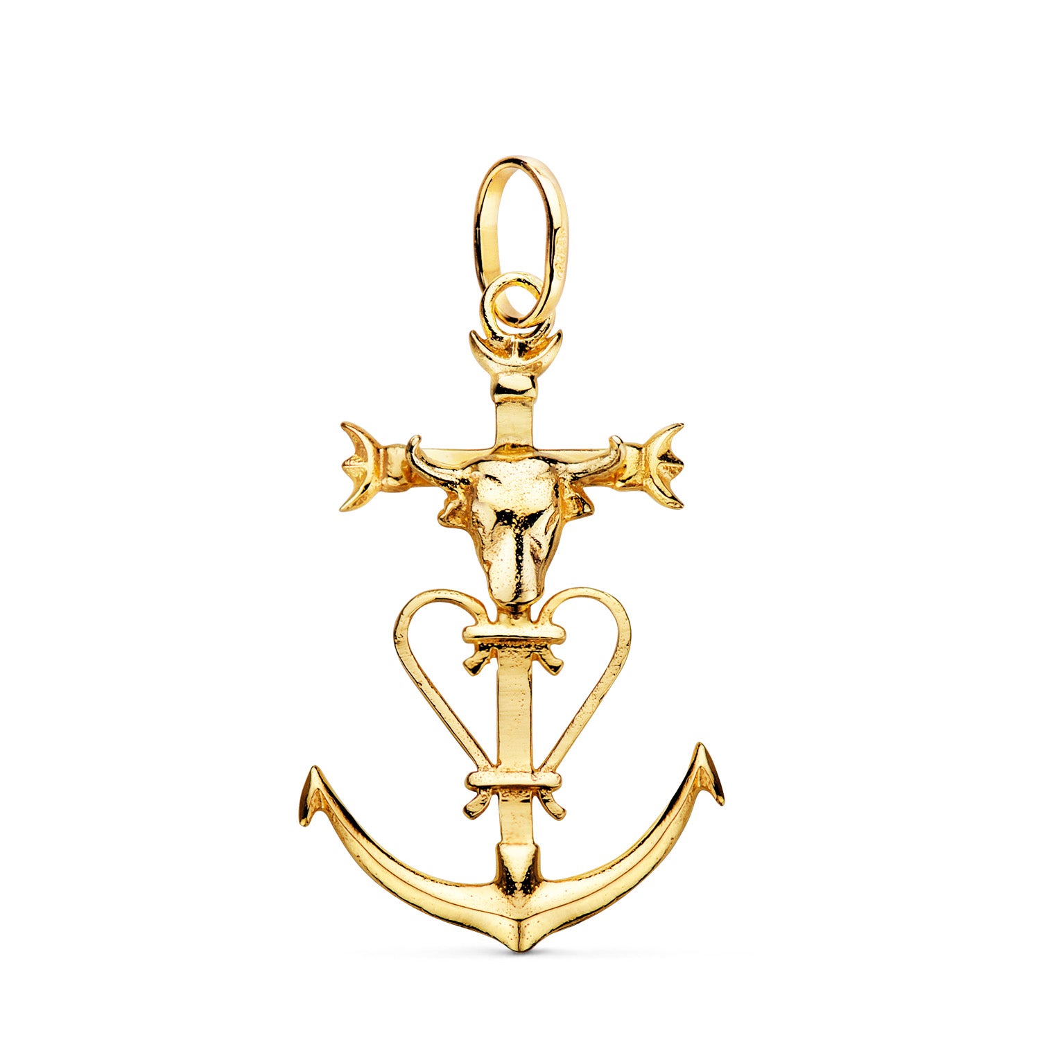 18K gulguld Camargue Cross 32 X 20 mm