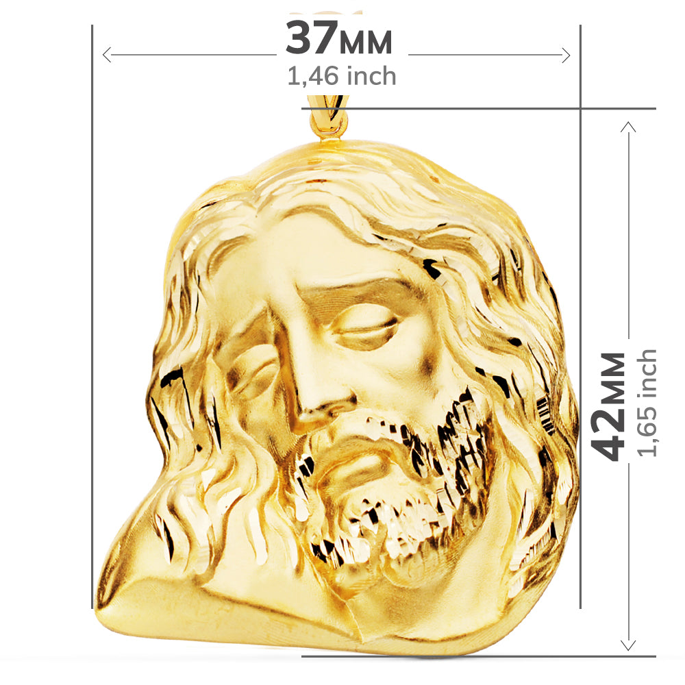 18K Christusportrethanger 42X37 mm