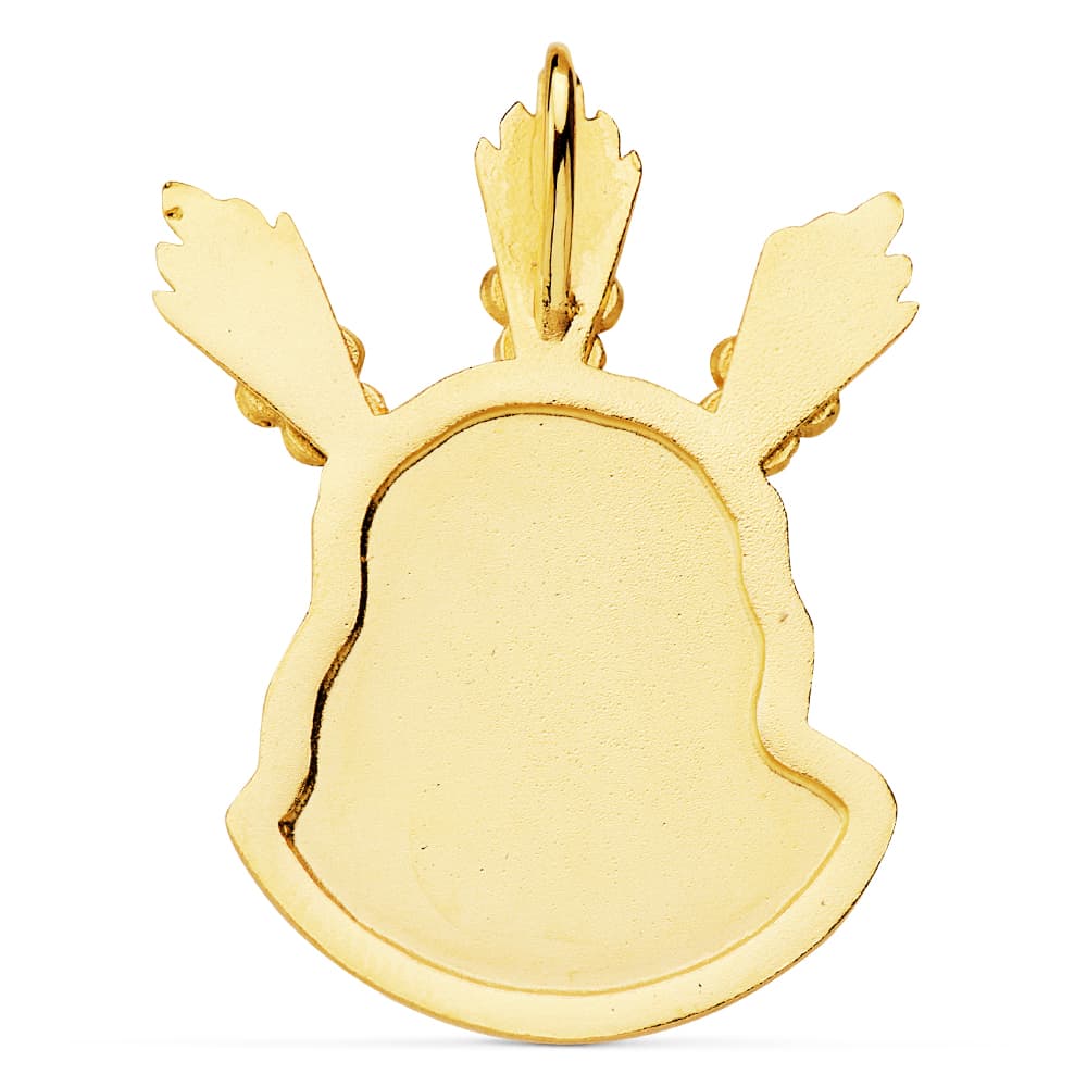 18K Christ Head Pendel 38X29 mm