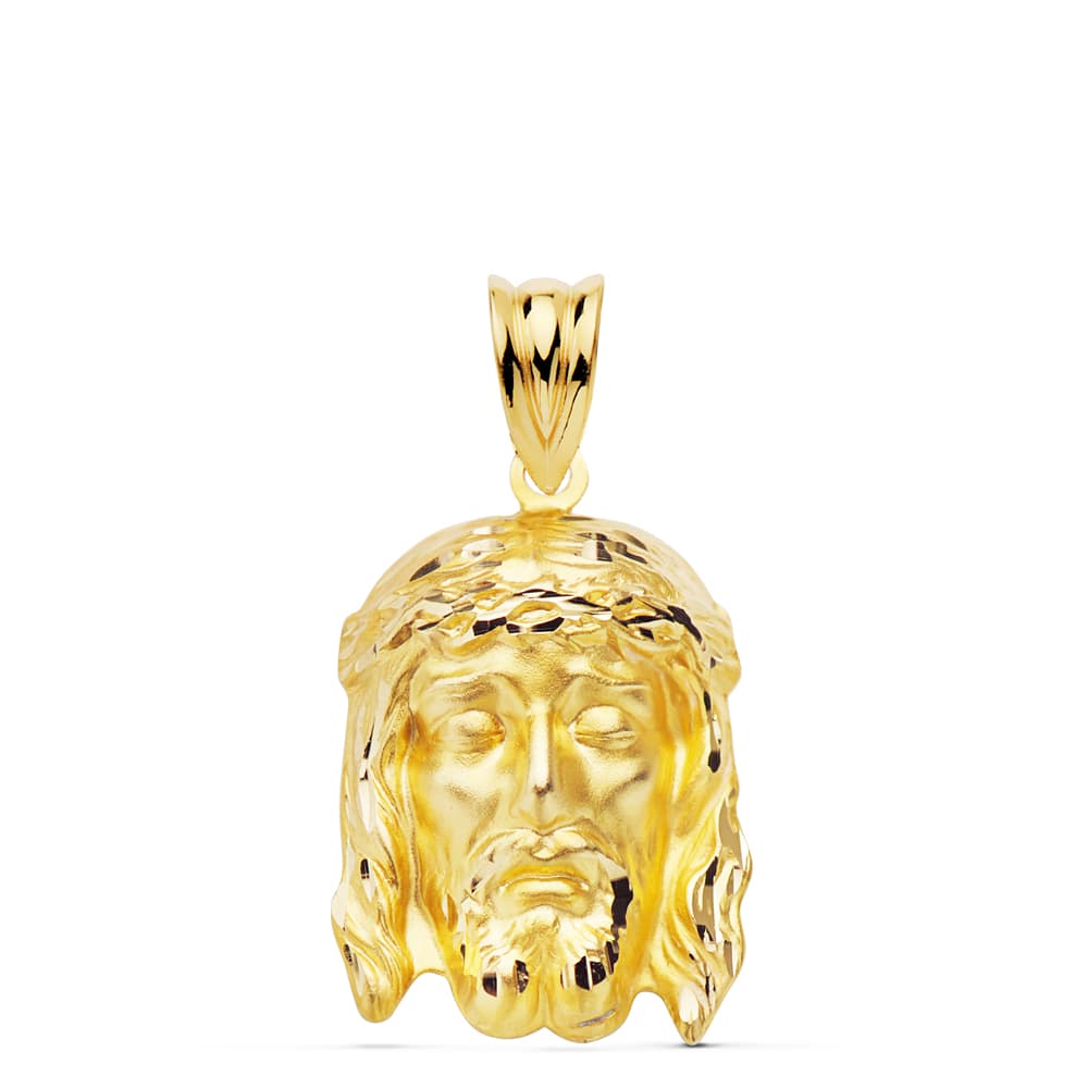 Pendentif Christ de la Bonne Mort Or Jaune 18K 23X15 mm