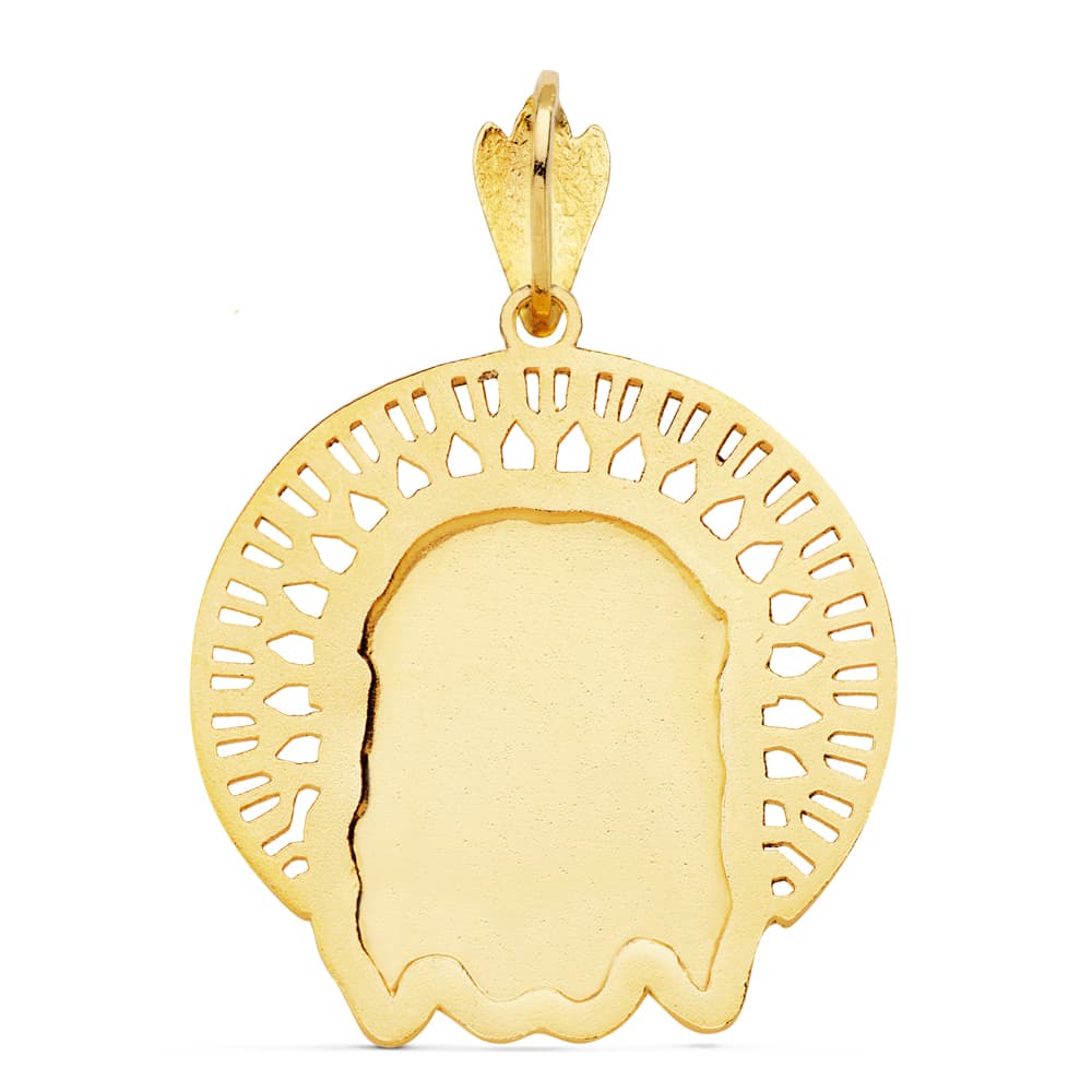 18K Christ Head Pendel 31X31 mm