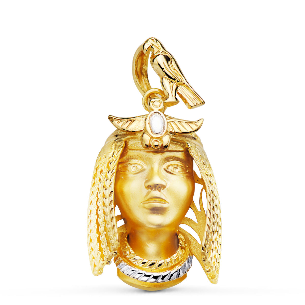 18K 2 zlatý přívěsek Nefertari 30X23 mm