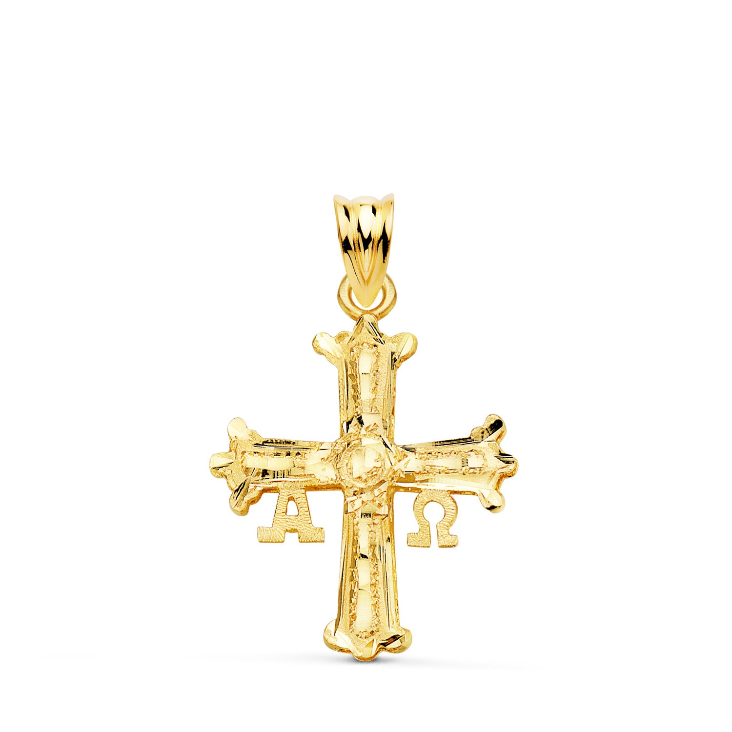 18K Covadonga kruishanger 26 x 20 mm