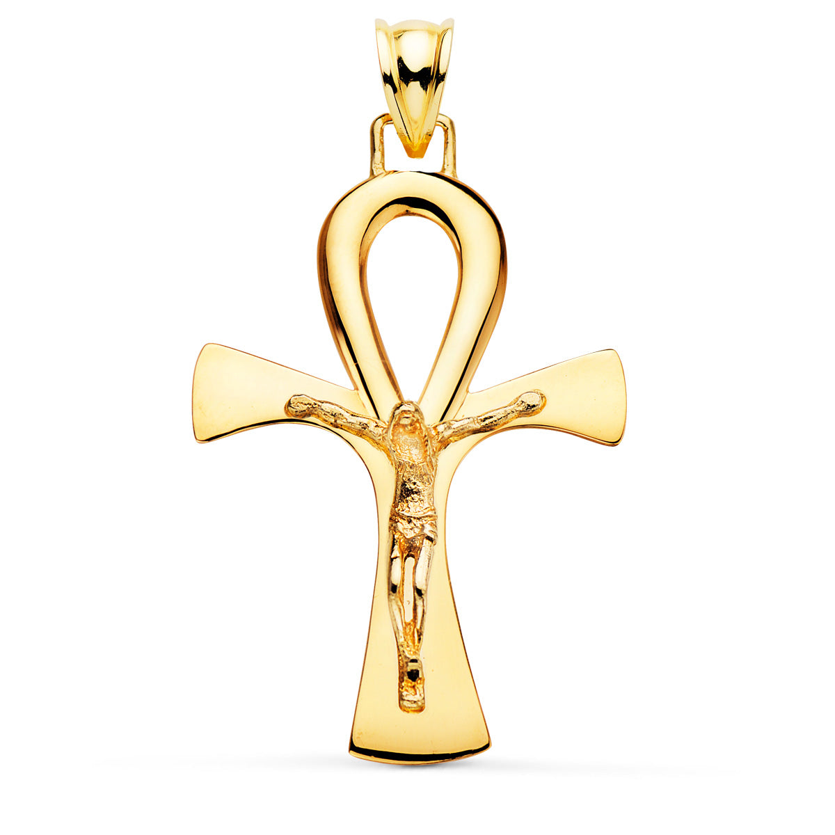 18K Mısır Haçı Sarkıt 40X30 mm