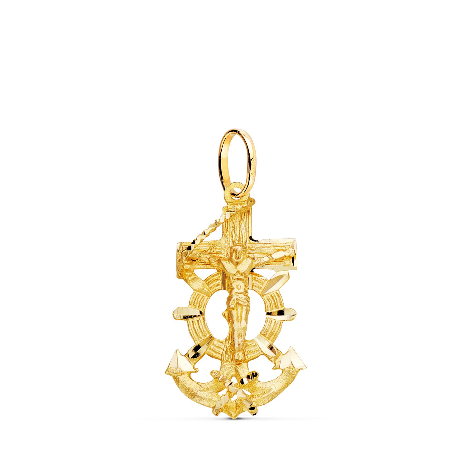 Croix de Marin Christ Or Jaune 9K 27 X 14 mm 205GRS