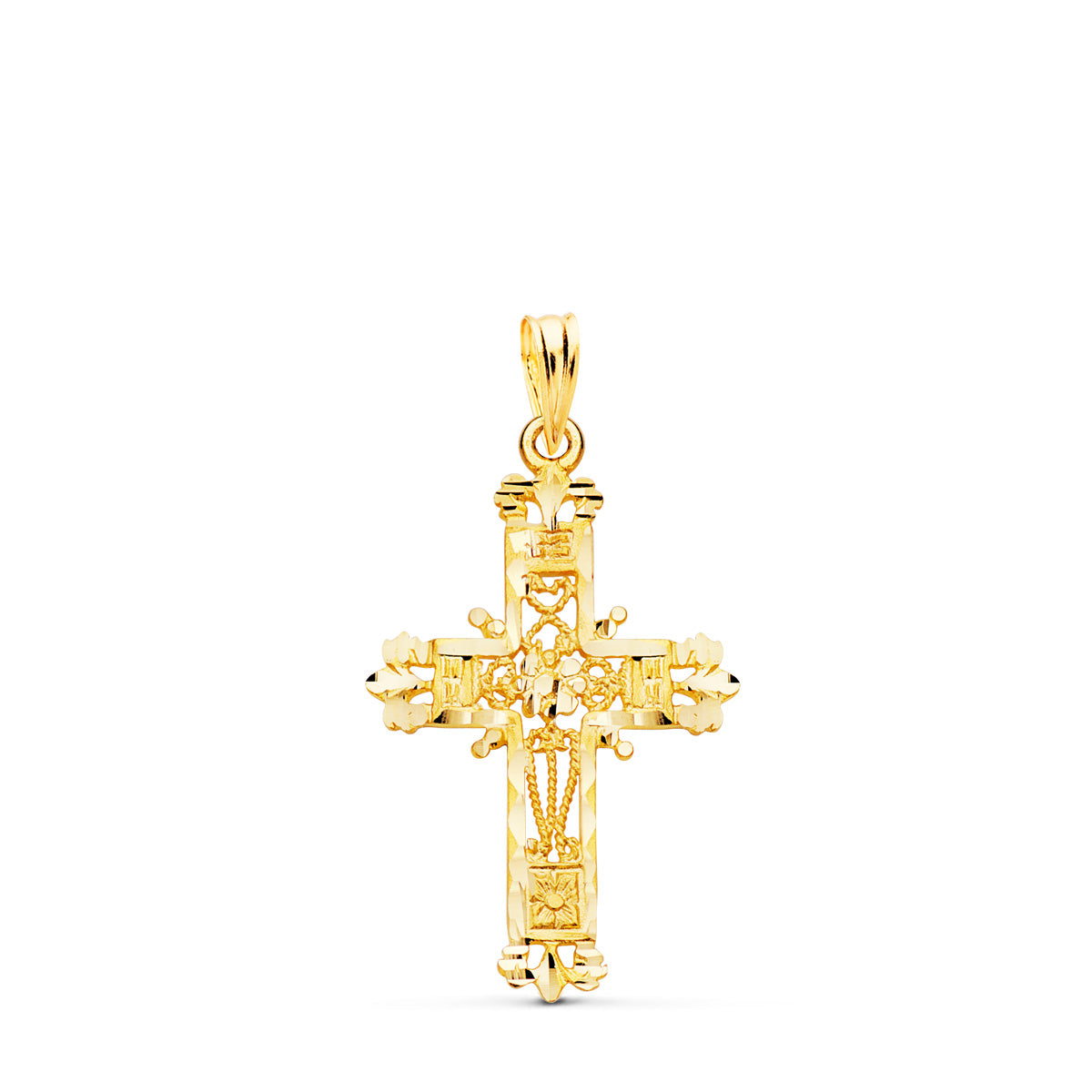 Pandantiv Cruce Filigran 18K 29X19 mm