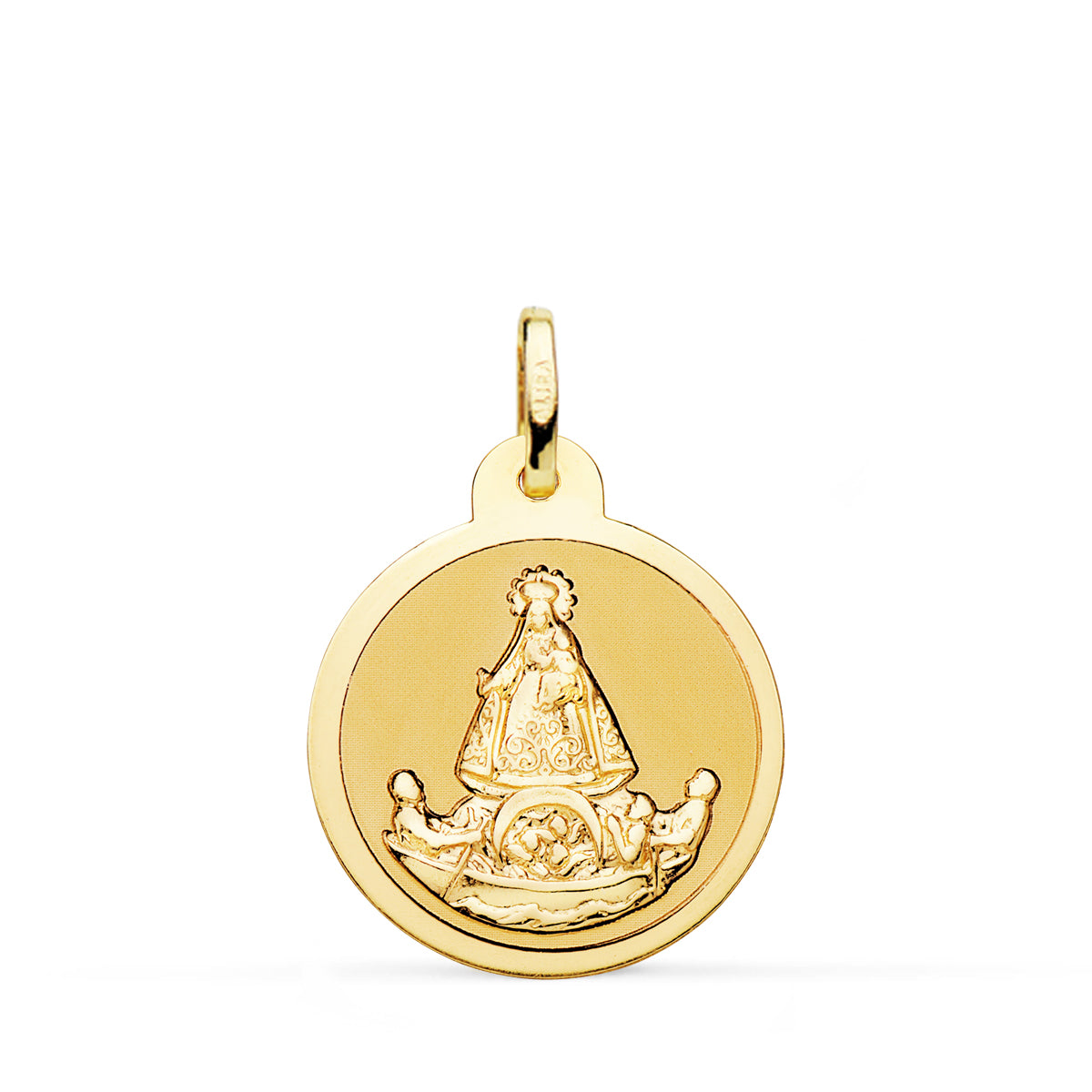 Maagd van Liefde Briljante koperen medaille 18K 20 mm