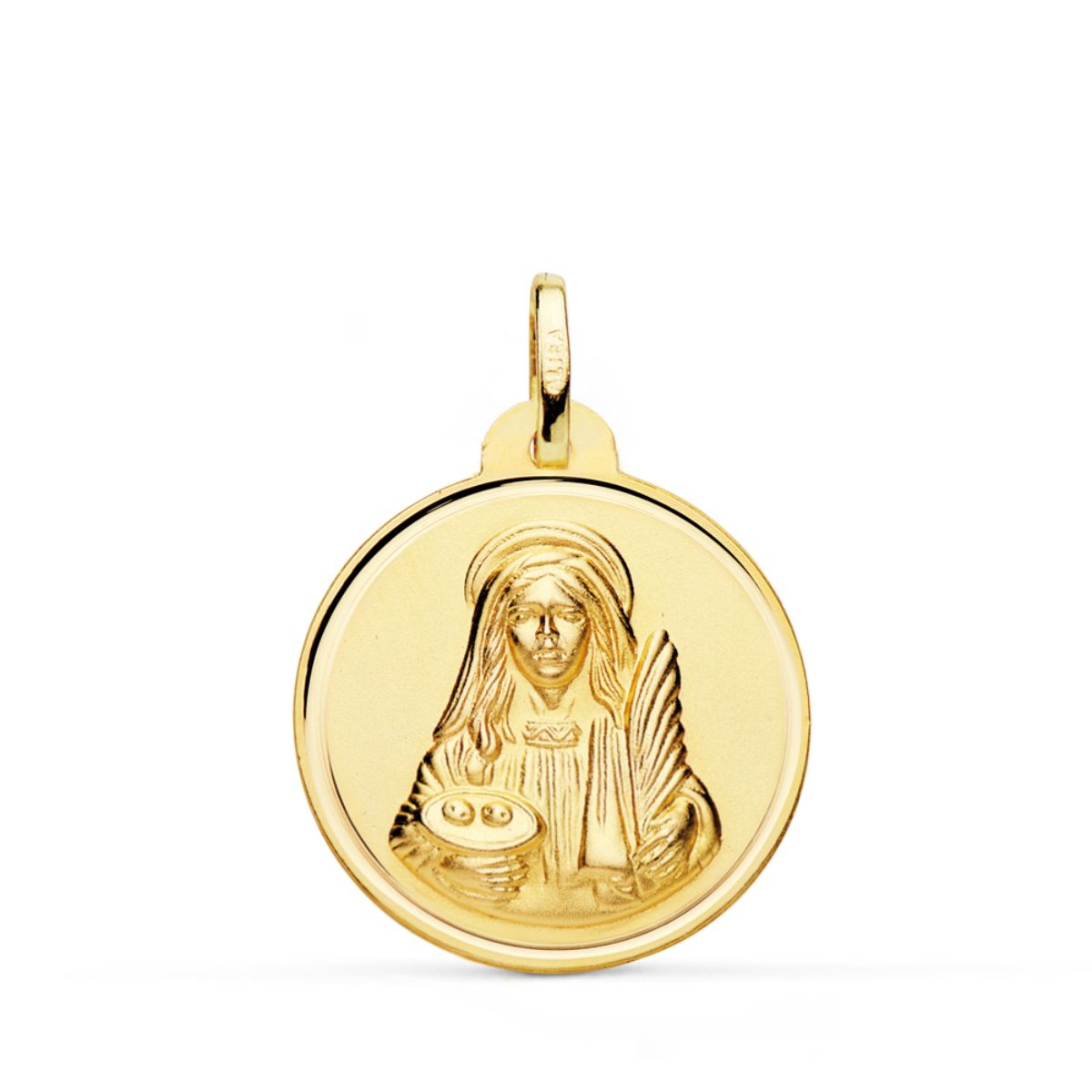 18K Yellow Gold Santa Lucia Medal Bezel 22 mm