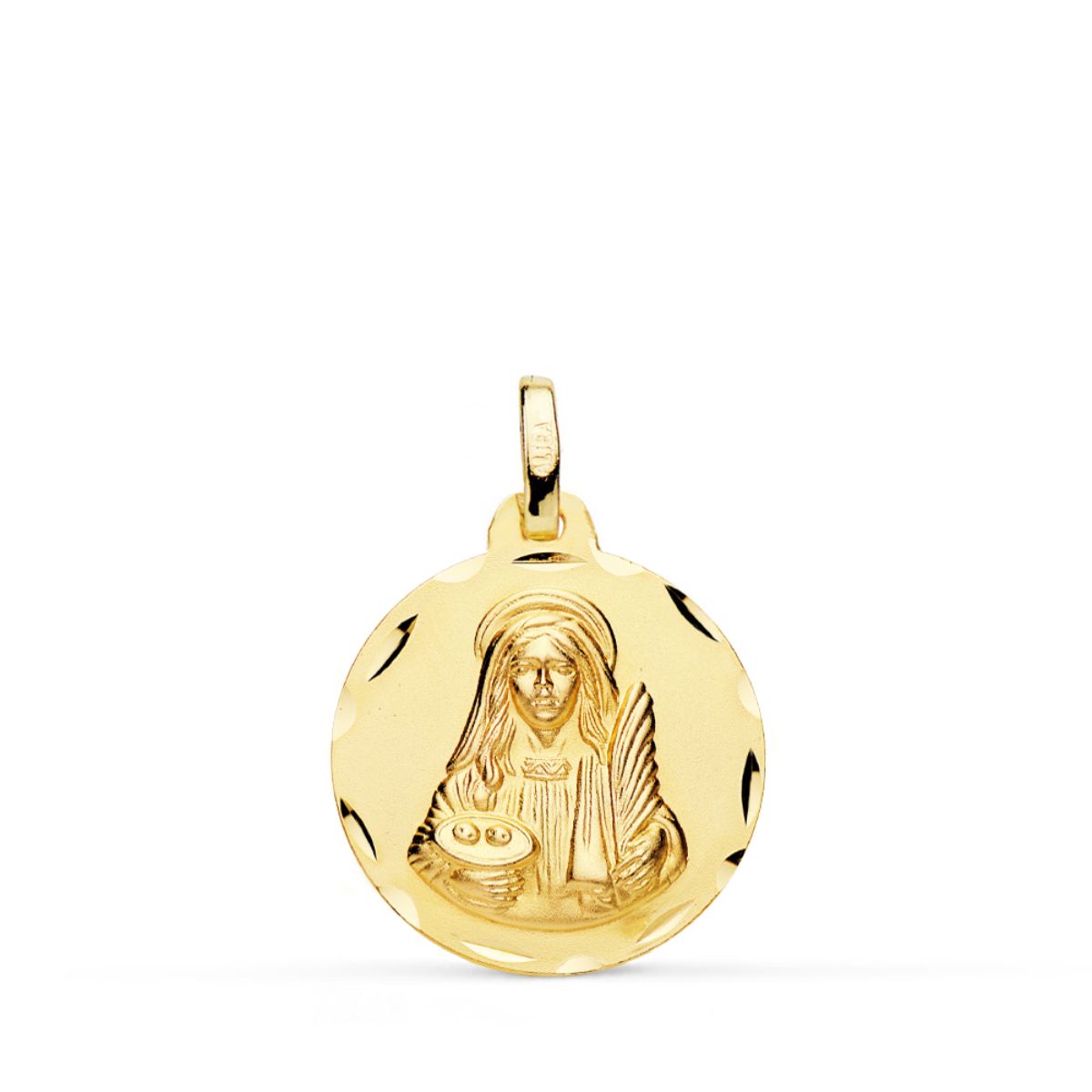 18K Saint Lucia Medal 18 mm