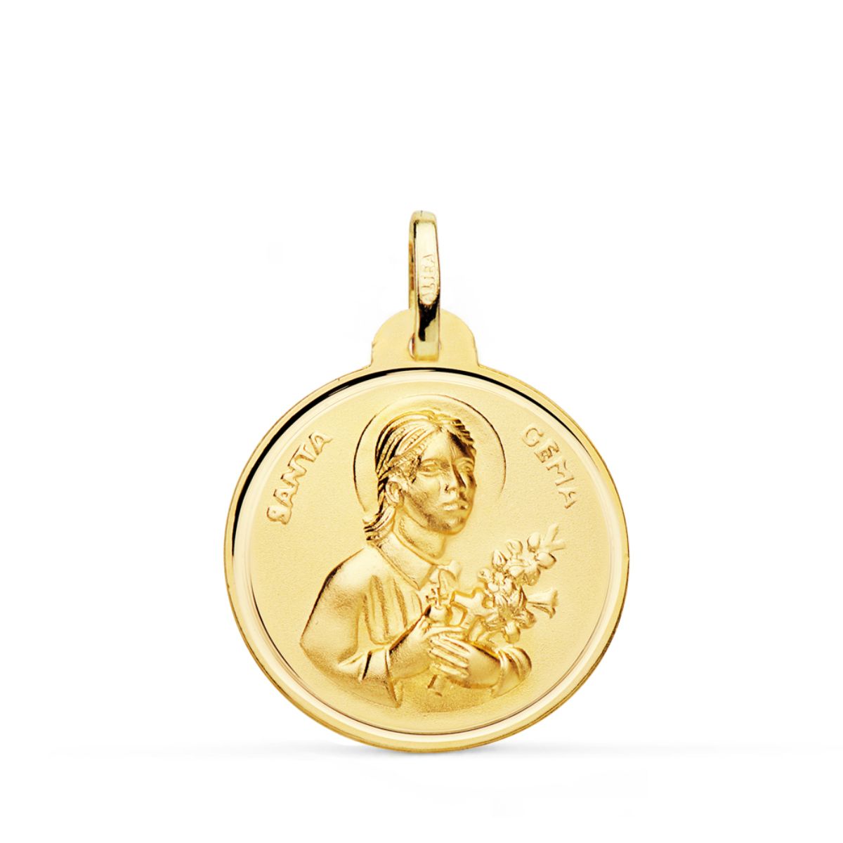 18K Saint Gemma Medal 22 mm