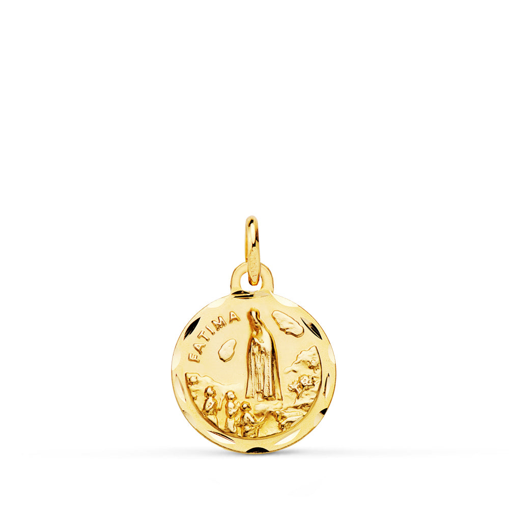 18K Médaille Notre-dame de Fatima 12MM
