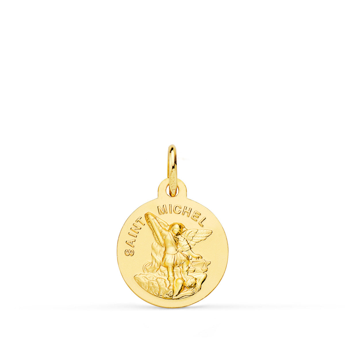 Saint Michael Medal in 18K Gold 12 mm