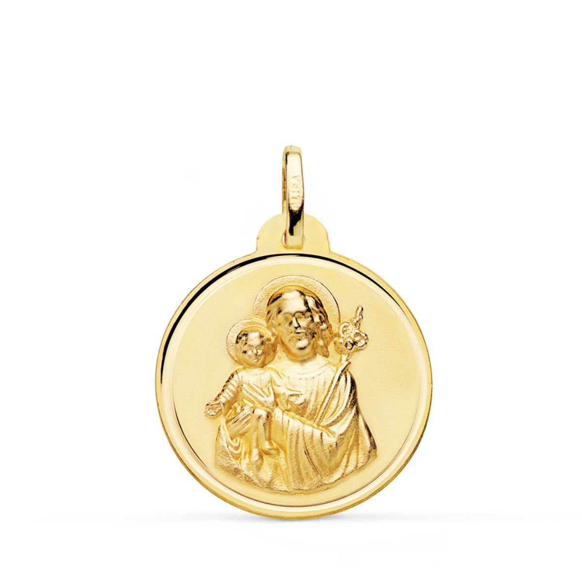 18K Médaille Saint Joseph 24MM