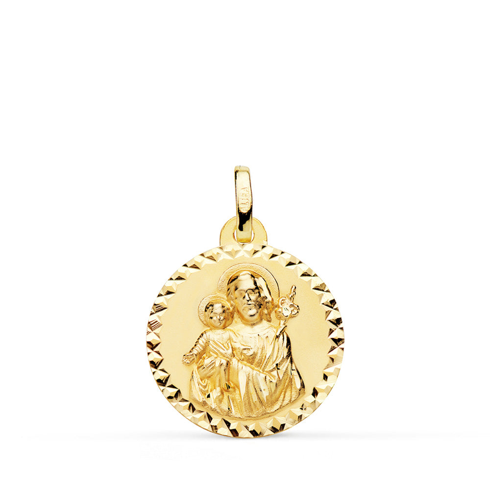 18K Saint Joseph Medal 18MM
