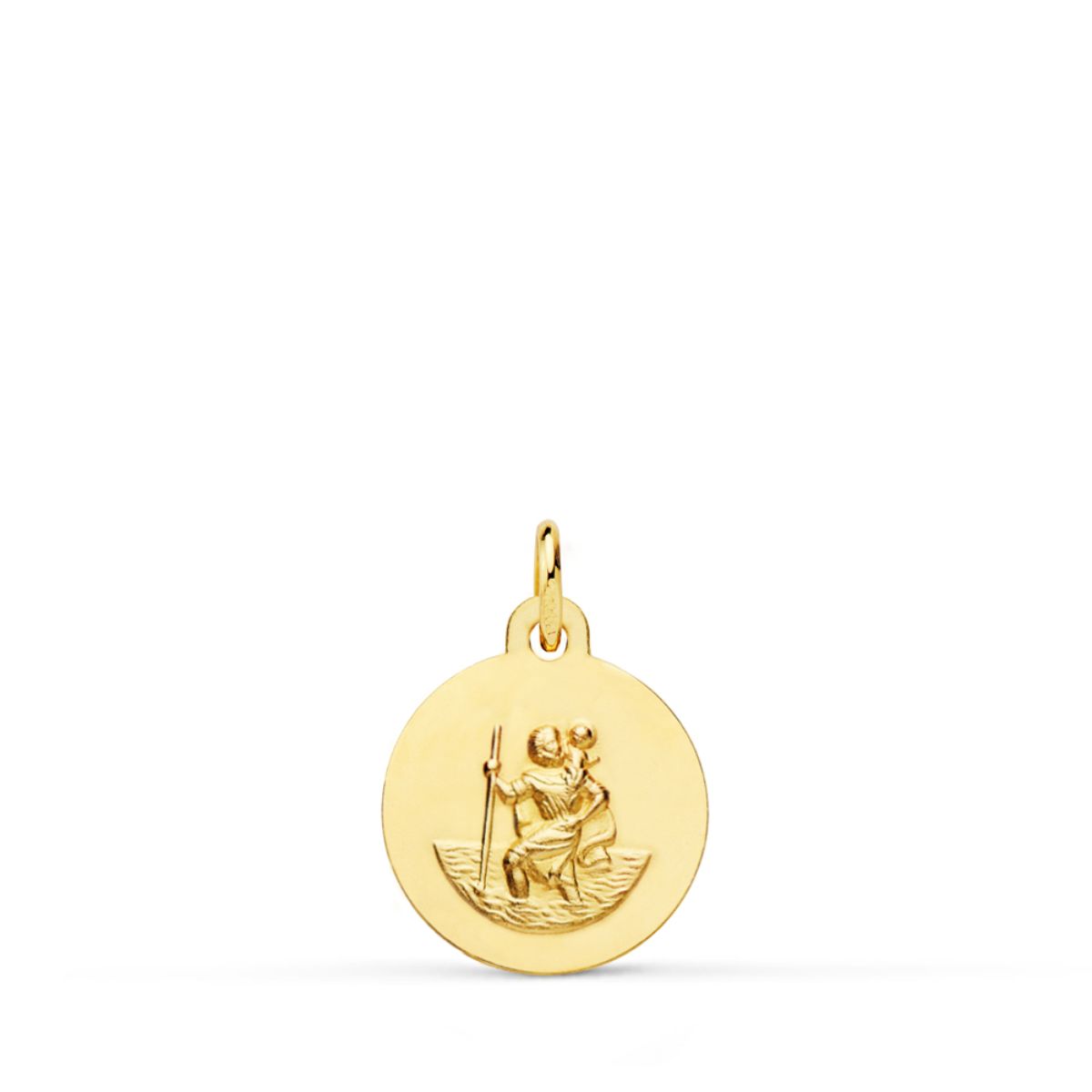 18K Saint Christopher-medalje 12MM