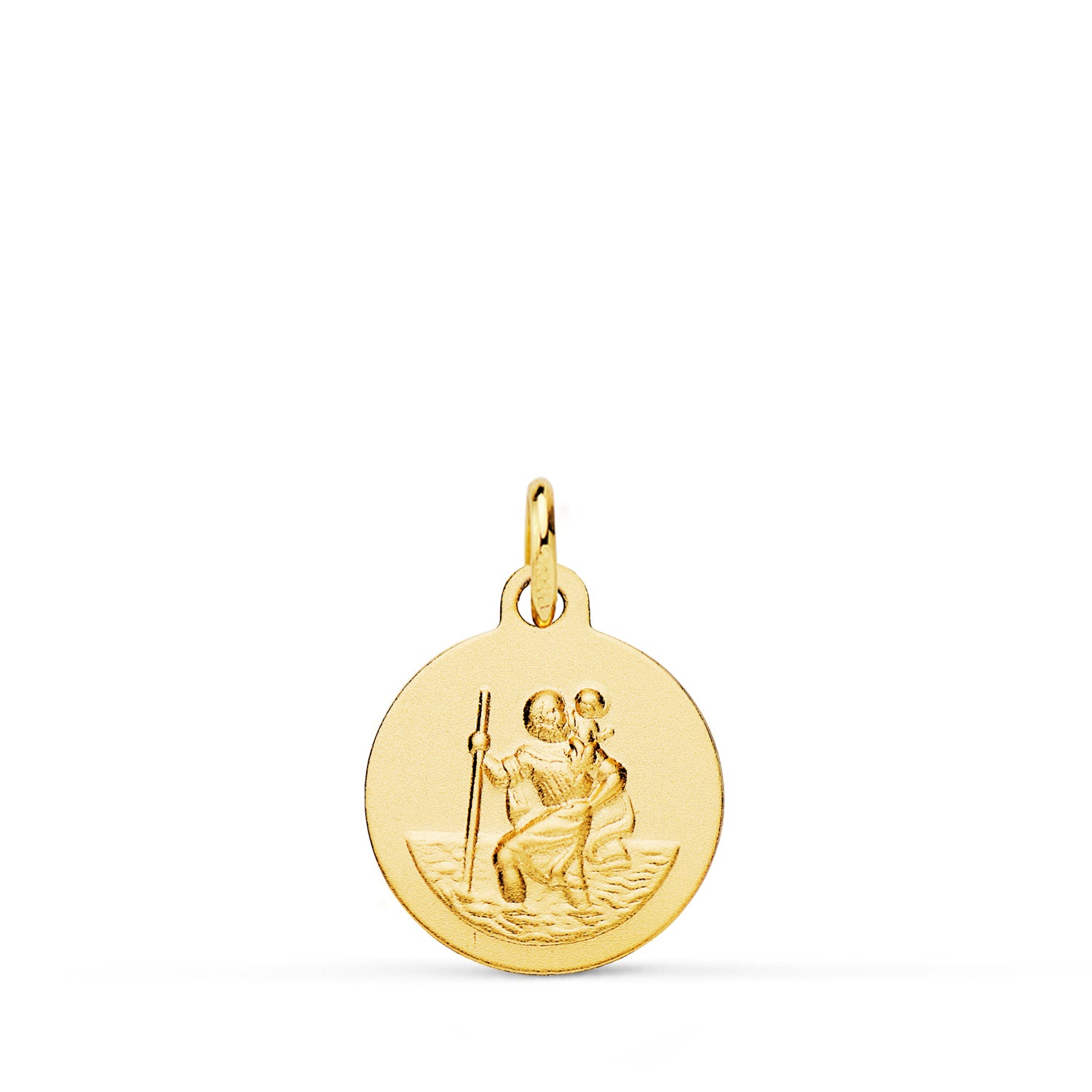 18K Saint Christopher-medalje 14MM